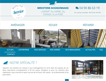 Tablet Screenshot of miroiterie-avignon.com